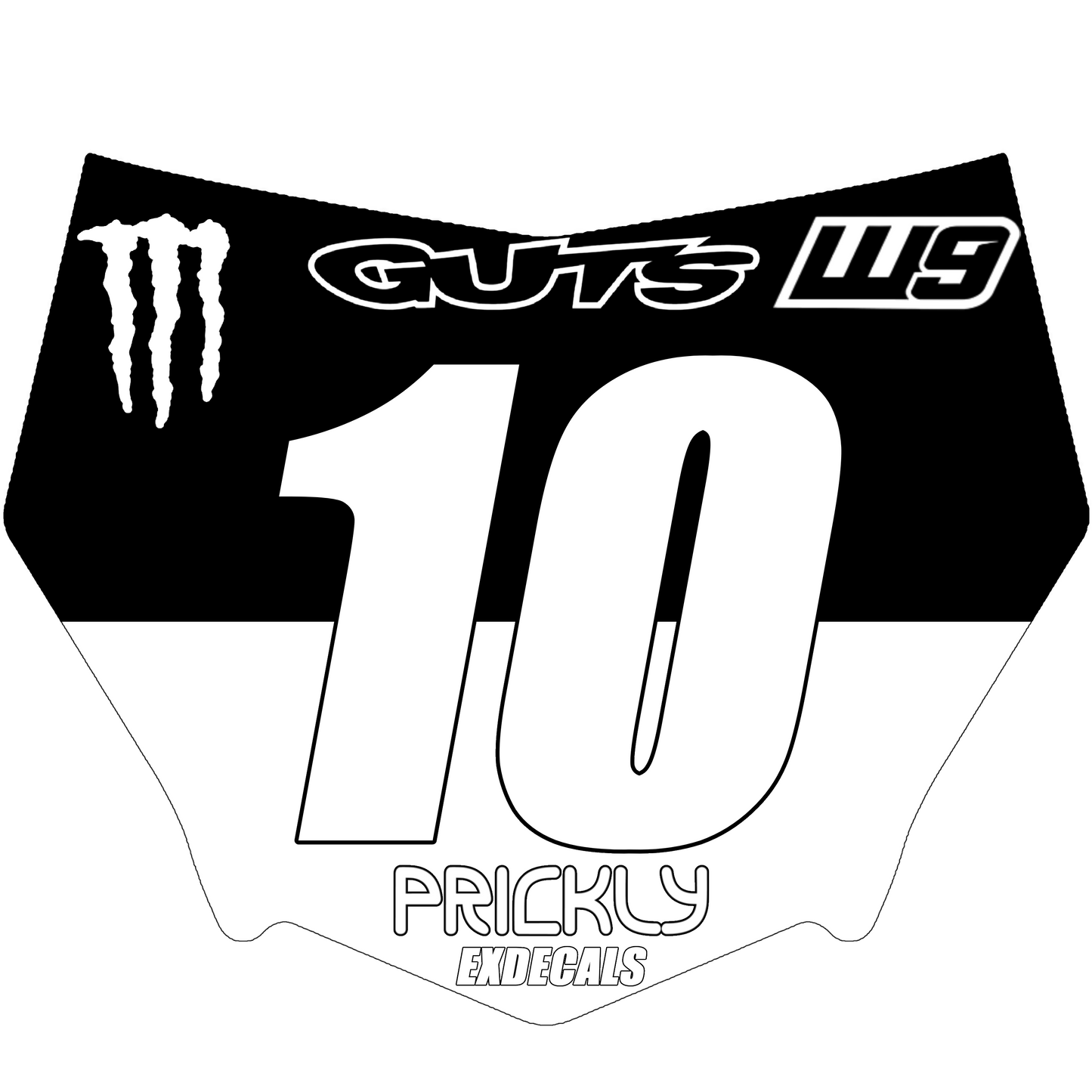 Motocutz plate decal
