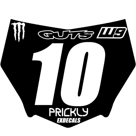 Motocutz plate decal