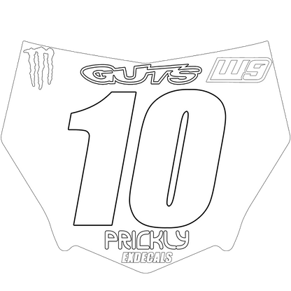 Motocutz plate decal