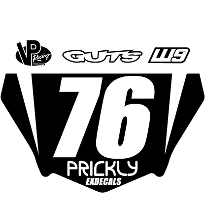 Motocutz plate decal