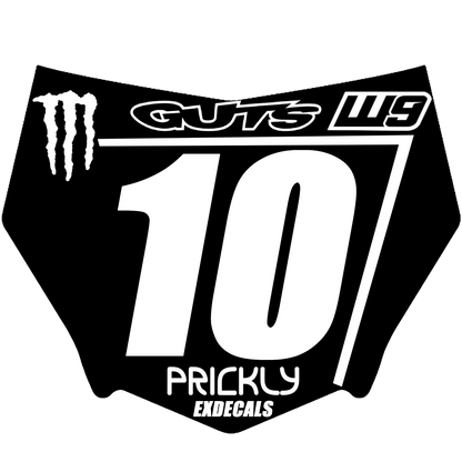 Motocutz plate decal