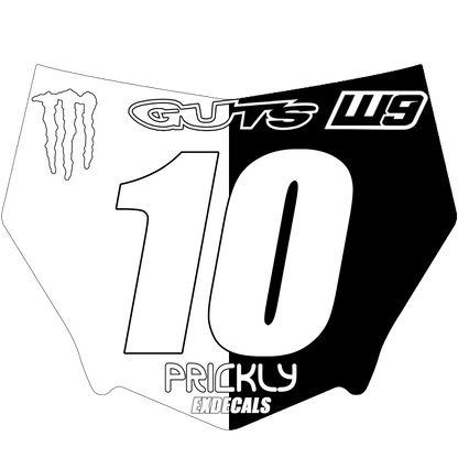 Motocutz plate decal