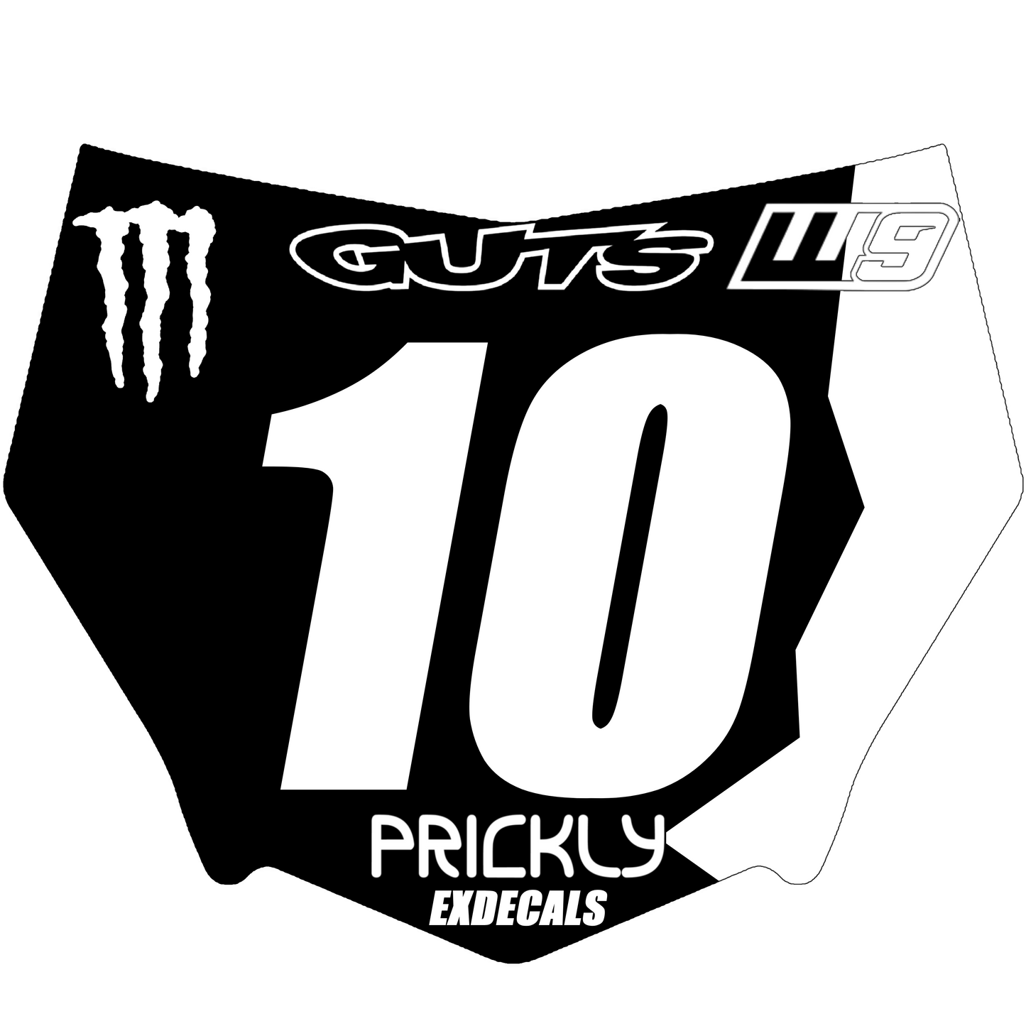 Motocutz plate decal