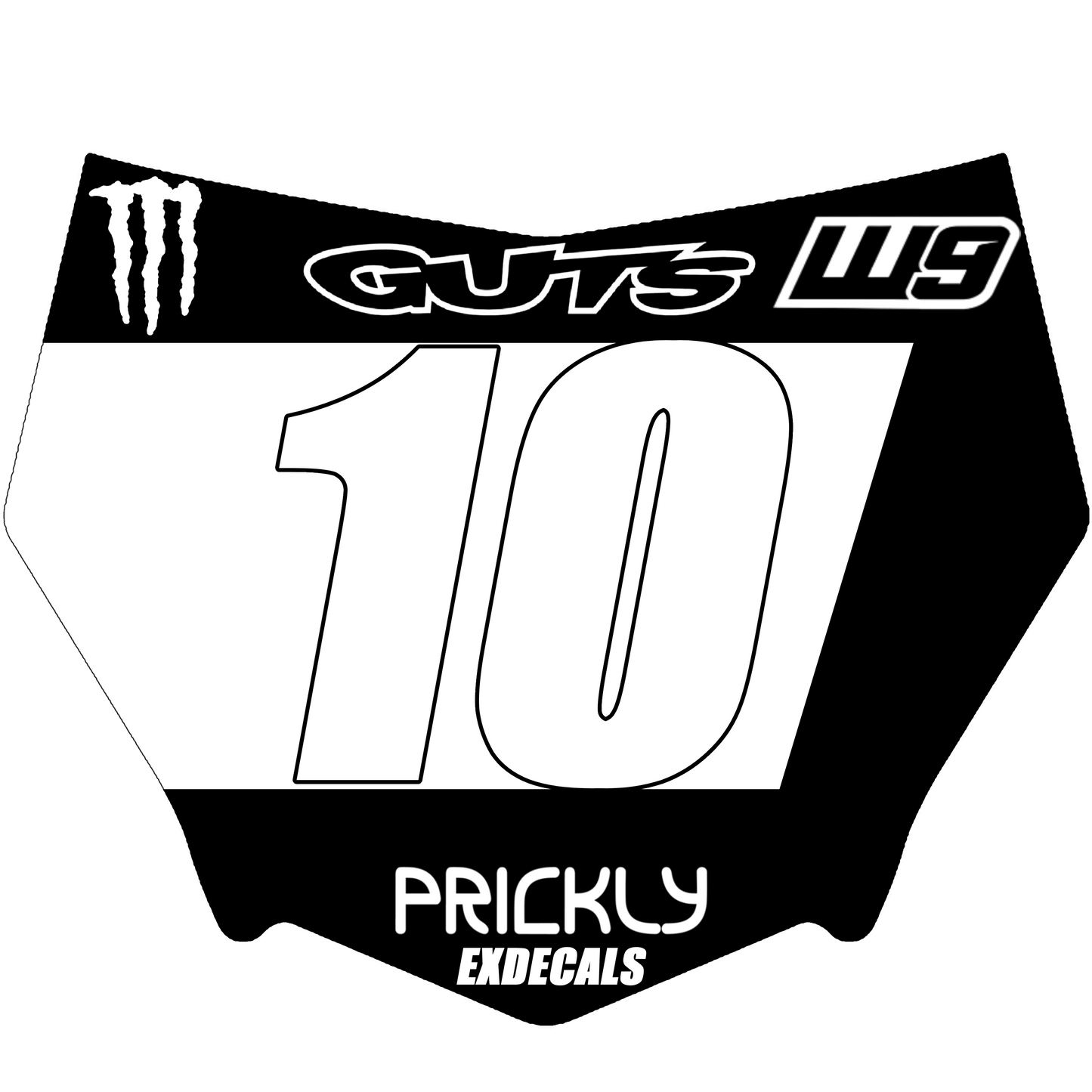 Motocutz plate decal